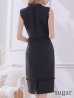 ブラック モデル：ほずみ　身長：157cm　着用サイズ：7号(Sサイズ)