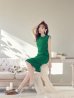 グリーン モデル：杉山佳那恵　身長：158cm　着用サイズ：7号(Sサイズ)