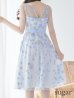 画像9: XS-Lサイズあり【ERUKEI エルケイ】花柄 /総レース / Aライン/ ミディアム丈/ 膝丈/ フレア/ワンピース / キャバドレス[OF2]