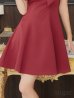 ワインレッド モデル：ぴょな　身長：160cm:5号(XSサイズ)