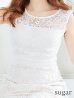 画像10: XS-Lサイズあり 【GINZA COUTURE/銀座クチュール】ボートネック/ 総レース/ ワンカラー/ ノースリーブ/ ミモレ丈/マキシ丈/ Aライン/ ワンピース/ ミディアムドレス/ キャバドレス[OF2]