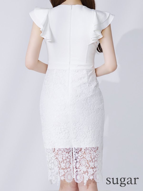 ホワイト　モデル：あすか　身長：170cm　着用サイズ：Sサイズ