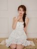 ホワイト　モデル：ももか　身長：156cm　着用サイズ：Sサイズ