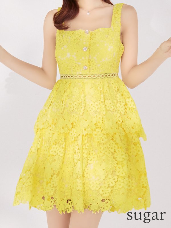 イエロー モデル:まりん 身長:164cm 着用サイズ:7号(Sサイズ)