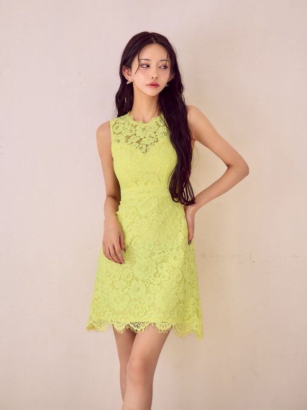 イエロー　モデル：まおちゃる　身長：156cm　着用サイズ：Sサイズ