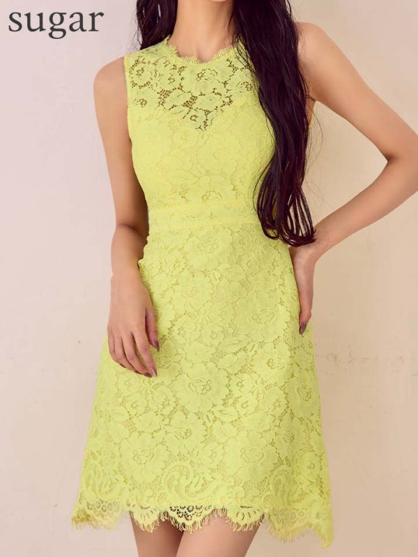 イエロー　モデル：まおちゃる　身長：156cm　着用サイズ：Sサイズ