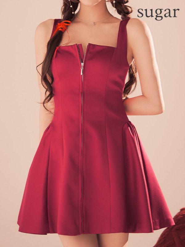 アンゴラレッド　モデル：まみ　身長：160cm　着用サイズ：7号(Sサイズ)サイズ