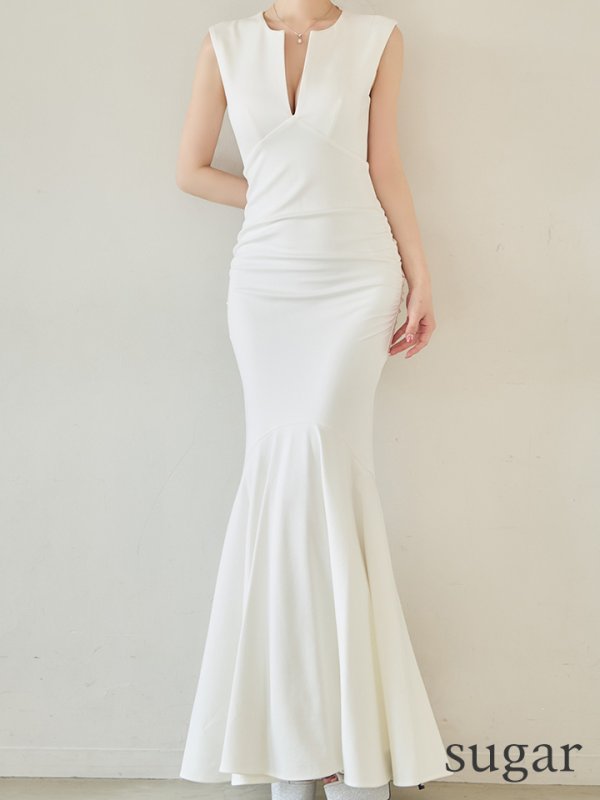 ホワイト　モデル：ゆめ　身長：160cm　着用サイズ：Sサイズ