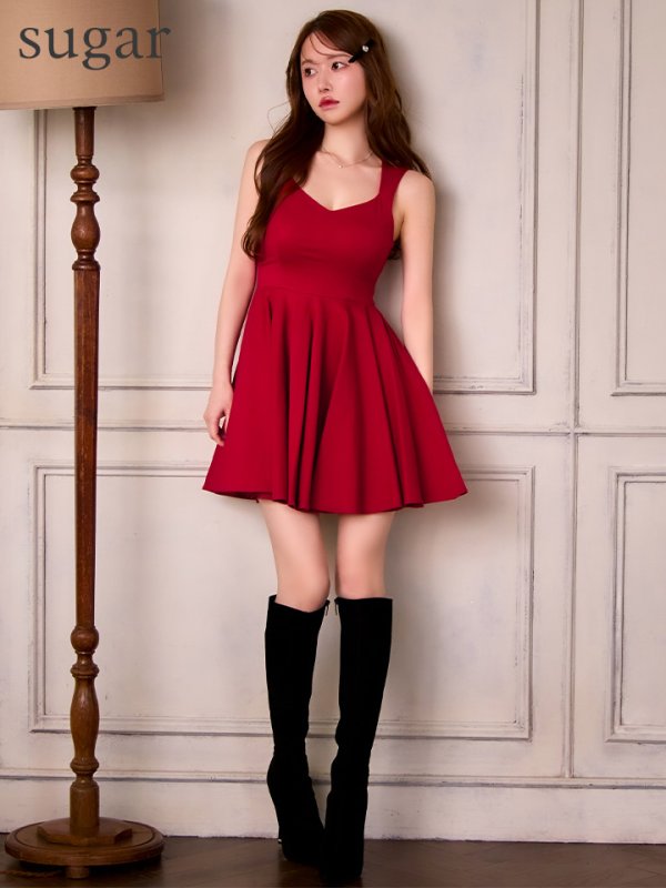 レッド モデル：ゆめ　身長160cm　着用サイズ：Sサイズ