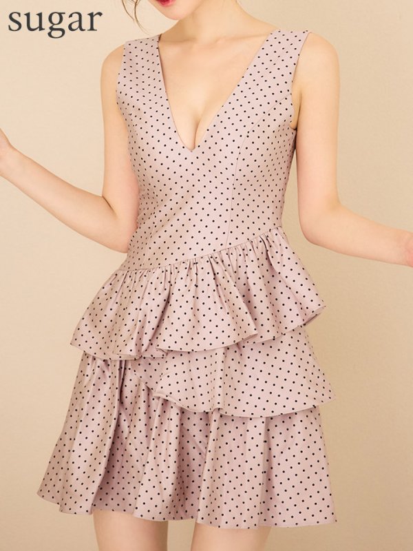 ピンク　モデル：ゆめ　身長：160cm　着用サイズ：7号(Sサイズ)