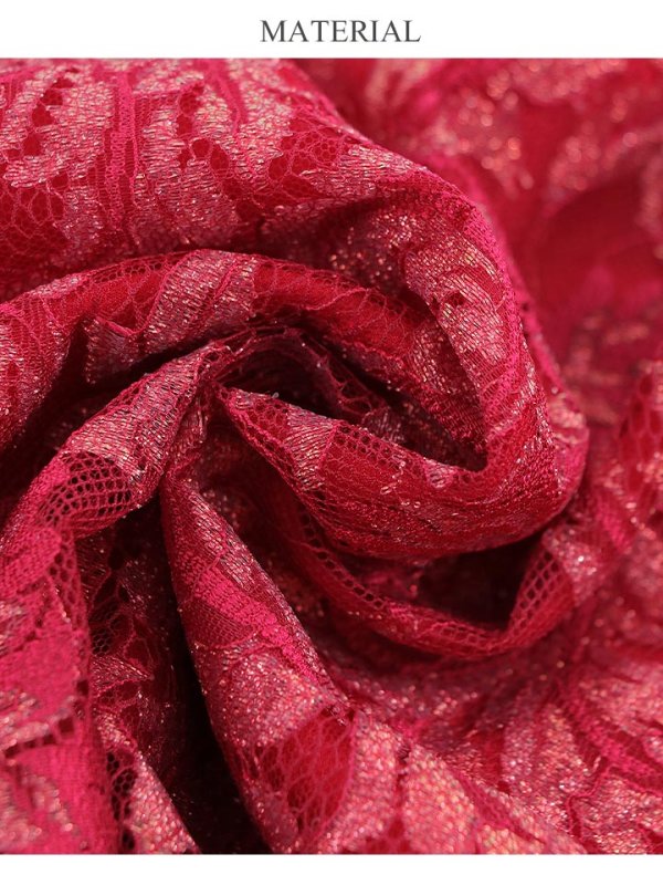 画像33: XS-Lサイズあり【ERUKEI エルケイ】フラワーレース/ Aライン/ ミモレ丈/ ノースリーブ/ ワンピース/ ミディアムドレス/ キャバドレス[OF2]