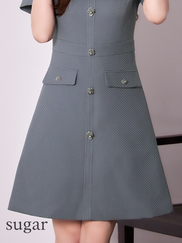 グレー モデル：ゆめ　身長：160cm　着用サイズ：7号(Sサイズ)