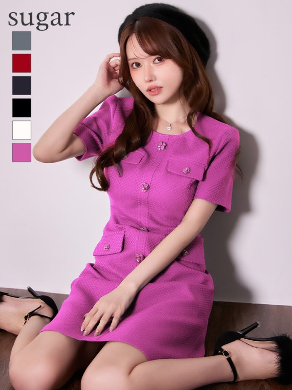 ピンク モデル：ゆめ　身長：160cm　着用サイズ：7号(Sサイズ)