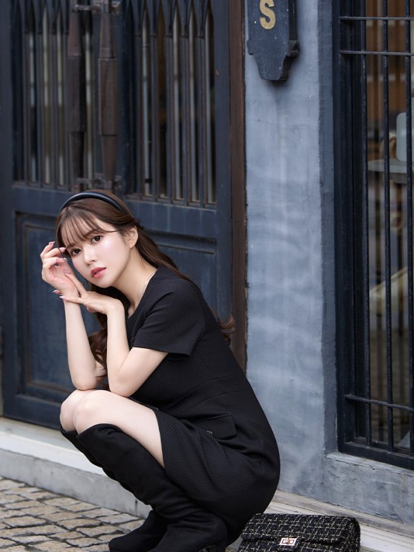 画像4: XS-Lサイズあり【ERUKEI エルケイ】ボタン/ Aライン/ 半袖/ 台形スカート/ フレア/ ワンピース/ ミニドレス/ キャバドレス[OF2]