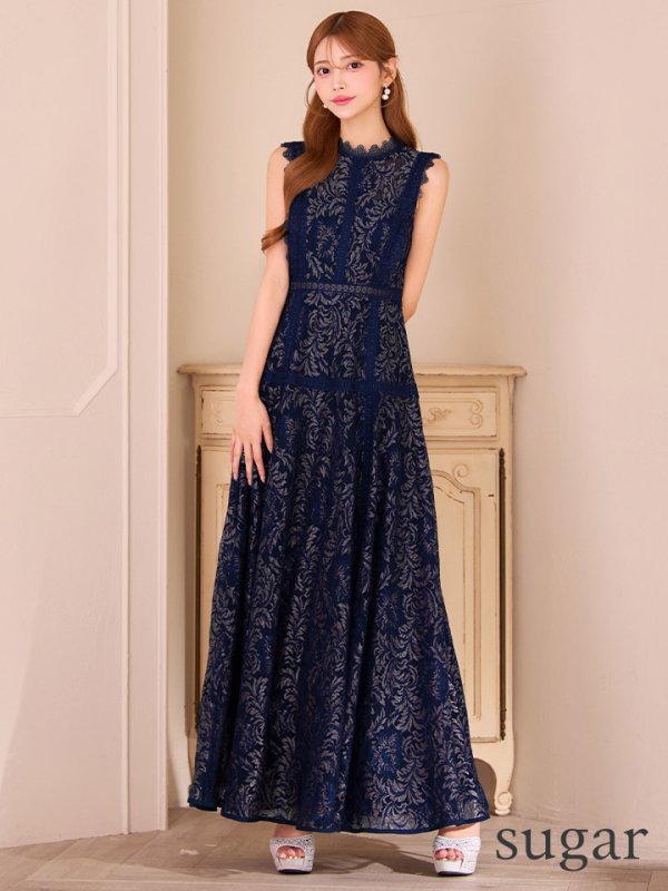 ネイビー　モデル：るりぴ　身長：165cm　着用サイズ：7号(Sサイズ)