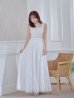画像10: XS-Lサイズあり【ERUKEI エルケイ】総レース/ ノースリーブ/ Aライン/ ロングドレス/ キャバドレスlong[OF2]