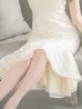 画像16: 【ERUKEI エルケイ】マーメイド/ ミディアム/ ワンピース/ ミモレ丈/ ケミカルレース/ ノースリーブ/ タイト/ キャバドレス[OF2]