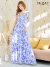 画像13: XS-Lサイズあり【ERUKEI エルケイ】ワンピース/ 花柄/ フラワープリント/ Vネック/ ノースリーブ/ ハイウエスト/ Aライン/ マキシ丈/ ロングドレス/ キャバドレスlong[OF2]