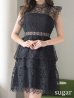 画像17: XS-Lサイズあり【SETTAN/セッタン】ケミカルレース/ ボートネック/ ノースリーブ/ワンピース/ミニドレス/ キャバドレス[OF2]
