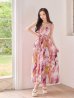 ピンク　モデル：真優川咲　身長：158cm　着用サイズ：7号(Sサイズ)着用