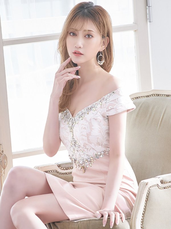 画像6: 【ERUKEI / Glitter】ハイウエスト切り替え/タイト/ミニ/ミニドレス /キャバドレス[OF2]