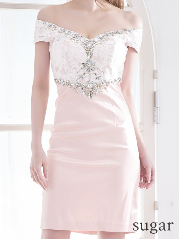 画像9: 【ERUKEI / Glitter】ハイウエスト切り替え/タイト/ミニ/ミニドレス /キャバドレス[OF2]