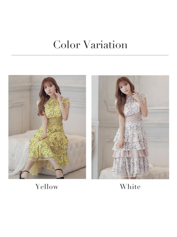 画像11: 【ERUKEI エルケイ】花柄/フリル/ マキシ丈/ワンピース/ミニドレス/ キャバドレス[OF2]