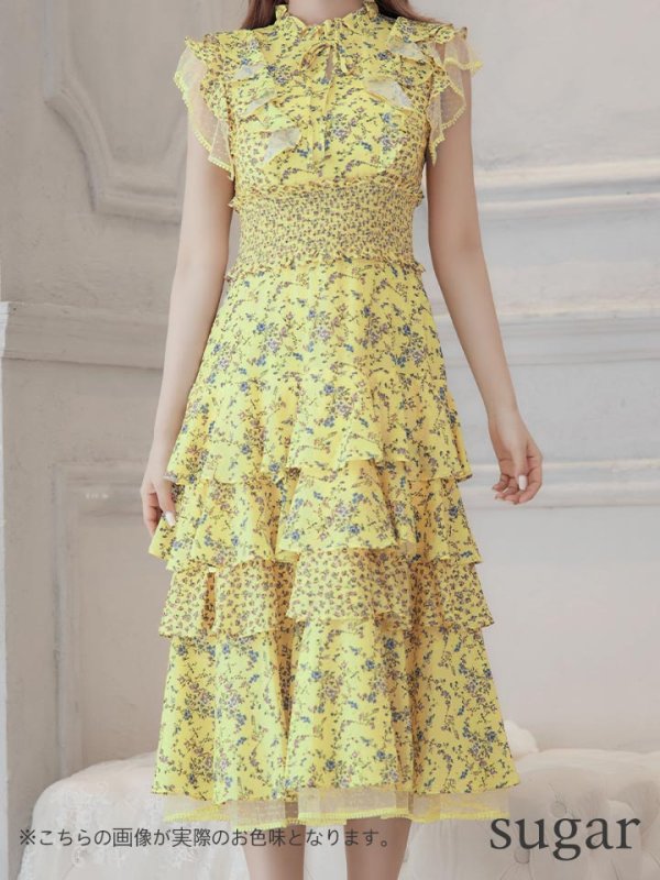 画像8: 【ERUKEI エルケイ】花柄/フリル/ マキシ丈/ワンピース/ミニドレス/ キャバドレス[OF2]