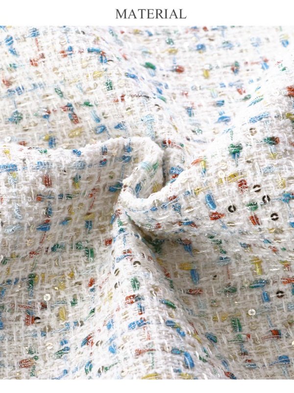 画像31: XS-Lサイズあり【ERUKEI エルケイ】ツイード/ ノースリーブ/ ミディアム丈/ タイト/ ミニドレス/ キャバドレス[OF2]