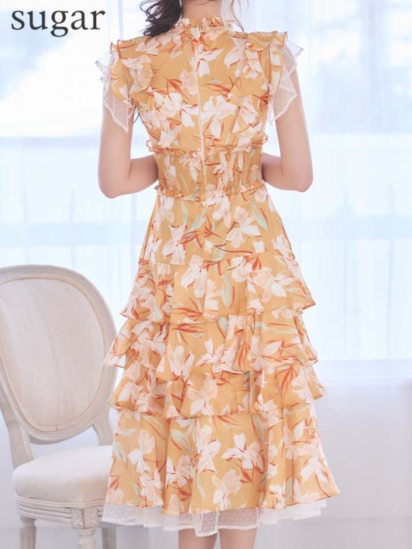 オレンジ　モデル：りな　身長：160cm　着用サイズ：Sサイズ