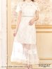 画像24: XS-Lサイズあり【SETTAN/セッタン】フラワーレース/ リボンネック/ フリル/ マキシ丈/ワンピース/ミニドレス/ キャバドレス[OF2]