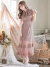 画像30: XS-Lサイズあり【SETTAN/セッタン】フラワーレース/ リボンネック/ フリル/ マキシ丈/ワンピース/ミニドレス/ キャバドレス[OF2]