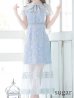 画像18: XS-Lサイズあり【SETTAN/セッタン】フラワーレース/ リボンネック/ フリル/ マキシ丈/ワンピース/ミニドレス/ キャバドレス[OF2]