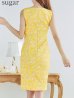 画像9: XS-Lサイズあり【SETTAN/セッタン】ノースリーブ/ バストカットデザイン/ タイト/ ひざ丈/ ワンピース/ ミディアムドレス/ キャバドレス[OF2]