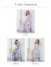 画像12: XS-Lサイズあり 【GINZA COUTURE/銀座クチュール】フラワープリント/ ボートネック/ ノースリーブ/ Aライン/ ロングドレス/ キャバドレスlong[OF2]