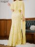 画像19: XS-Lサイズあり【SETTAN/セッタン】マーメイド/ ワンカラー/ レース/ ケープ風/ ロングスリープ/ ロングドレス / キャバドレス long[OF2]