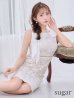 ホワイト　モデル：りな　身長：160cm　着用サイズ：Sサイズ