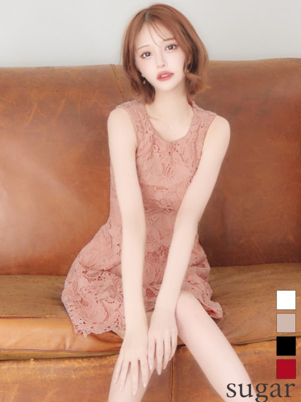 ピンク　モデル：れみれみ　身長：163cm　着用サイズ：7号(Sサイズ)着用