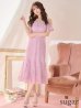 画像6: XS-Lサイズあり【SETTAN/セッタン】フラワーレース/ パステルカラー/ フリル/ マキシ丈/ワンピース/ミニドレス/ キャバドレス[OF2]