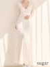 ホワイト　モデル：ゆりお　身長：165cm　着用サイズ：Sサイズ