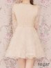 アイボリー　モデル：りな　身長：160cm　着用サイズ：7号(Sサイズ)着用