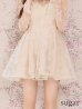 アイボリー　モデル：りな　身長：160cm　着用サイズ：7号(Sサイズ)着用