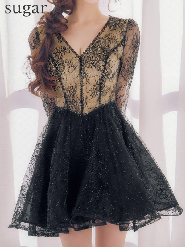 ブラック モデル：せいは　身長：160cm　着用サイズ：7号(Sサイズ)着用