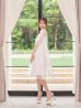 ホワイト　モデル：るりぴ　身長：165cm　着用サイズ：7号(Sサイズ)