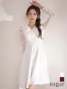 ホワイト モデル：るりぴ　身長：165cm 着用サイズ：7号(Sサイズ)