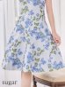 シルバー×ブルー　モデル：りな　身長：160cm　着用サイズ：7号(Sサイズ)着用