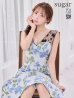シルバー×ブルー　モデル：りな　身長：160cm　着用サイズ：7号(Sサイズ)着用