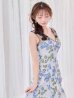 シルバー×ブルー　モデル：りな　身長：160cm　着用サイズ：7号(Sサイズ)着用