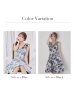 画像23: XS-Lサイズあり【SETTAN/セッタン】花柄/ ジャガード/ レース/ シアー/ ノースリーブ/ Aライン/ フレア/ ミディアムドレス/ キャバドレス[OF2] (23)