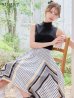 ブラックxホワイト　モデル：るりぴ　身長：165cm　着用サイズ：7号(Sサイズ)着用